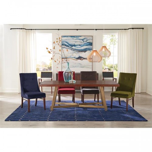 Mix-N-Match Chairs Navy Velvet Side Chair